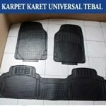 Karpet Karet Latai Mobil Universal Hitam