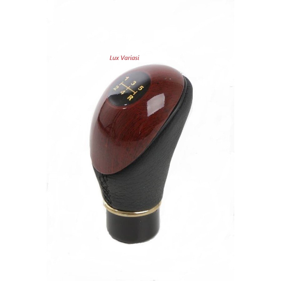 Shift Knob Universal Knop Gear Knob Kayu Type R Tuas Gigi Perseneling Transmisi Mobil Manual - Gambar 2