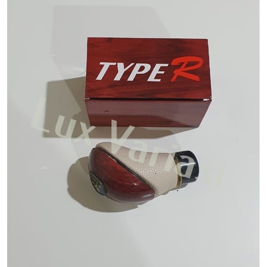 Shift Knob Universal Knop Gear Knob Kayu Type R Tuas Gigi Perseneling Transmisi Mobil Manual - Gambar 4