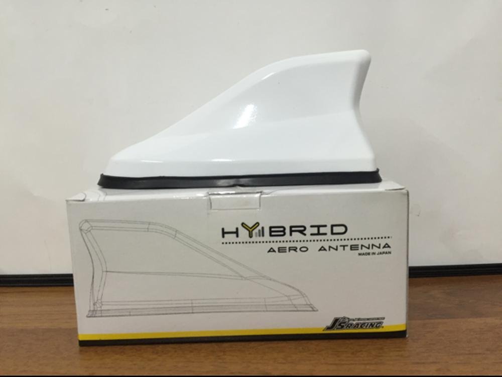 Antena Hybrid Sirip Hiu JS Racing Putih WARNA PUTIH SUPER BEST QUALITY